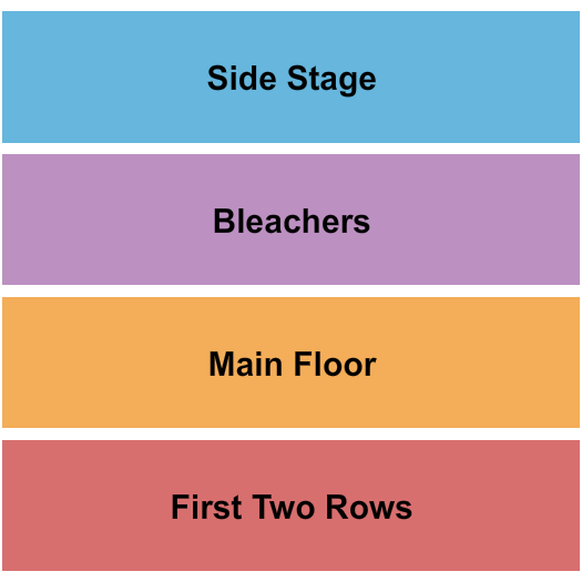 The Crescent Ballroom - Phoenix First Row/Floor/Bleachers/Side Stage Seating Chart